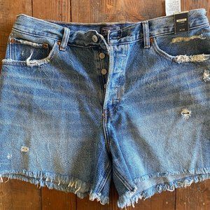 A&F 4in High-Rise Jean Shorts